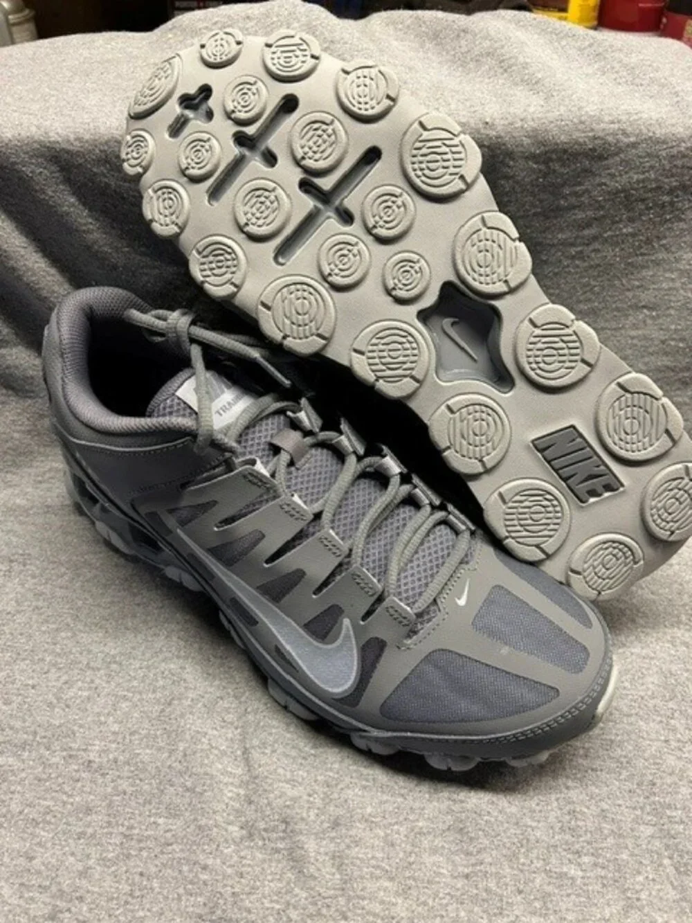 *NEW* NIKE REAX 8 TR MESH COOL GREY/WOLF GREY MENS SIZE 12 621716-010